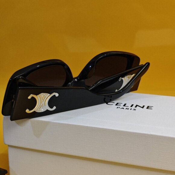 Celine Black Rectangular Sunglasses main image 7